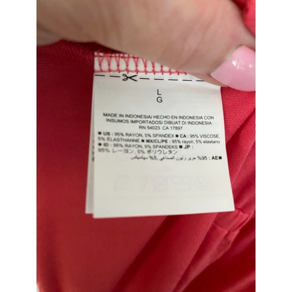 Old Navy Sleeveless Cami Knit Dress Large Lady Guava NEW - Picture 6 of 8